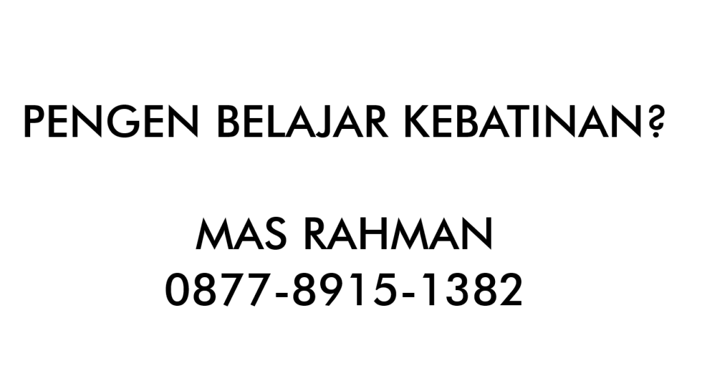 belajar kebatinan